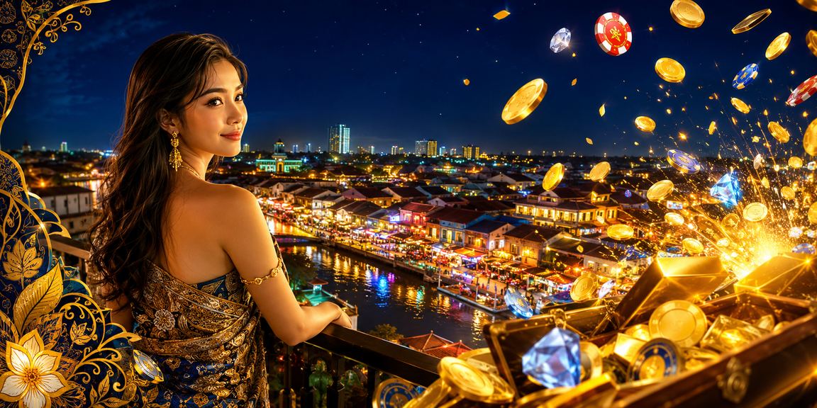 Pengguna Melaka dalam pakaian batik membuat deposit bonus di platform neko4d